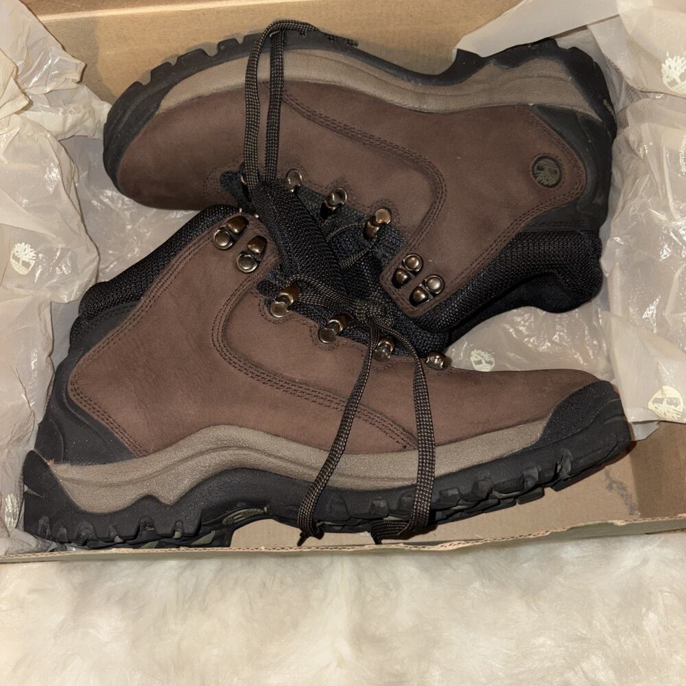 Timberland Trail Seeker Leather Suede Brown Ankle Hiking Boots Women’s Size 10M